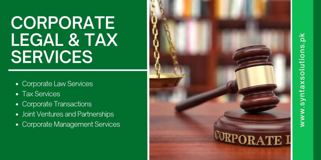 Corporate Legal and Tax Services in Pakistan